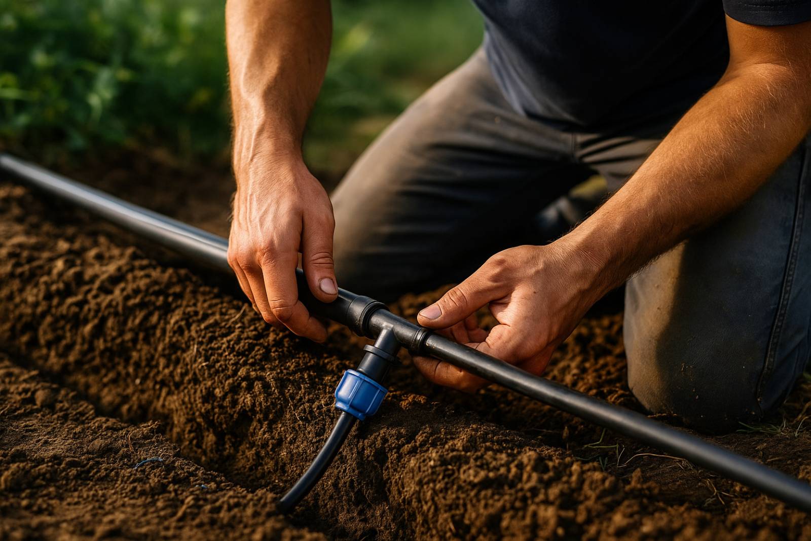 Installation d'un système d’arrosage goutte-à-goutte à Gordes