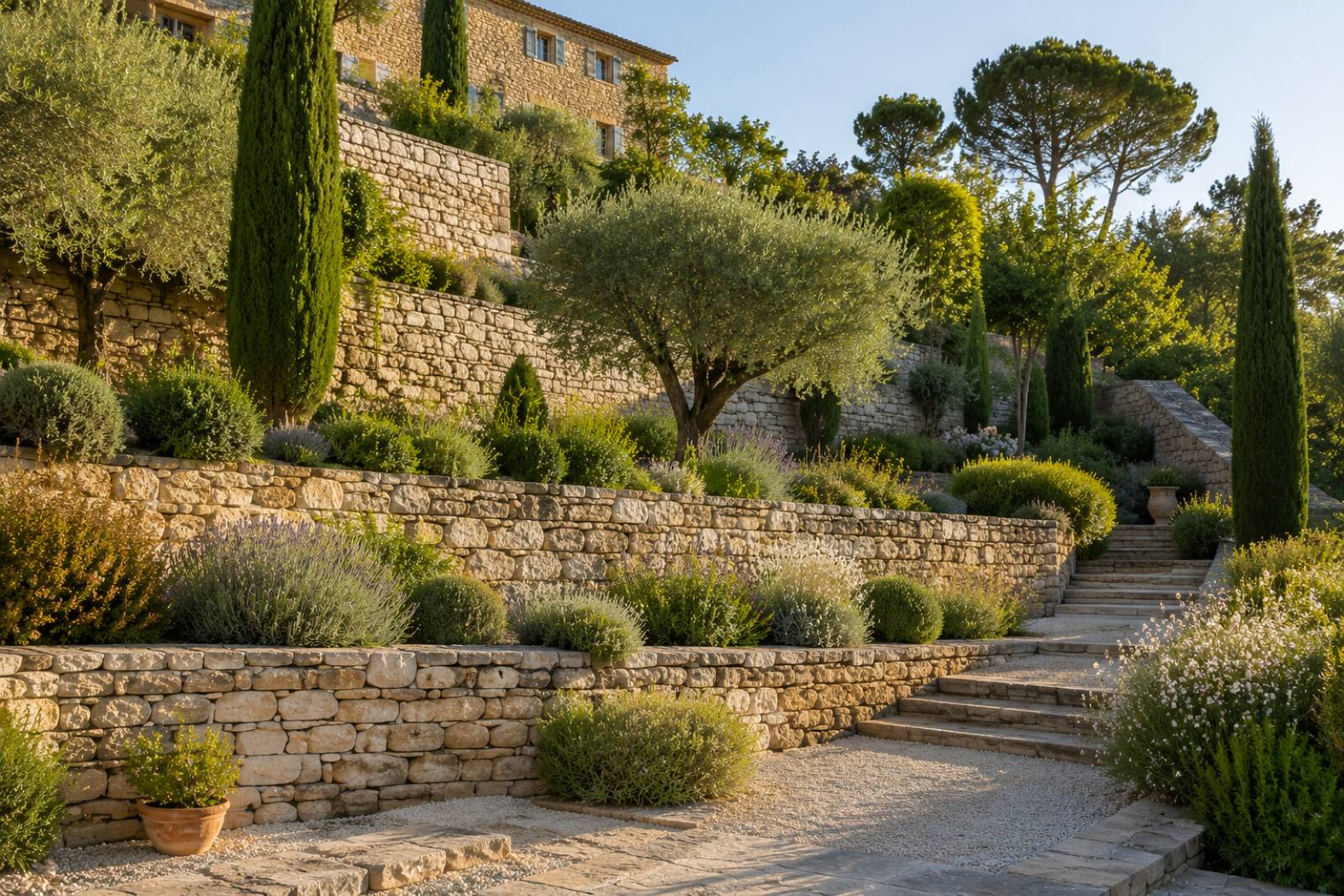Spécialiste de la maçonnerie paysagère en pierre sèche à Gordes
