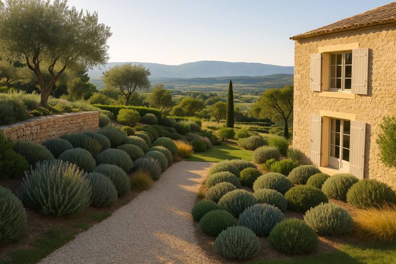 Entretien d'un jardin d'exception à proximité de Ménerbes par notre paysagiste