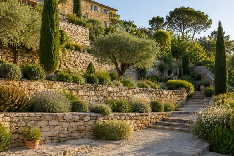 Spécialiste de la maçonnerie paysagère en pierre sèche à Gordes